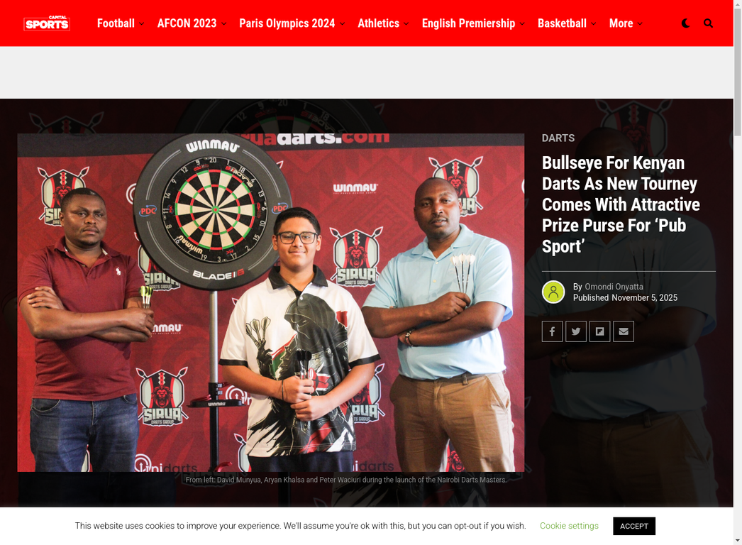 Bullseye for Kenyan darts as new tourney comes with attractive prize purse for 'pub sport'